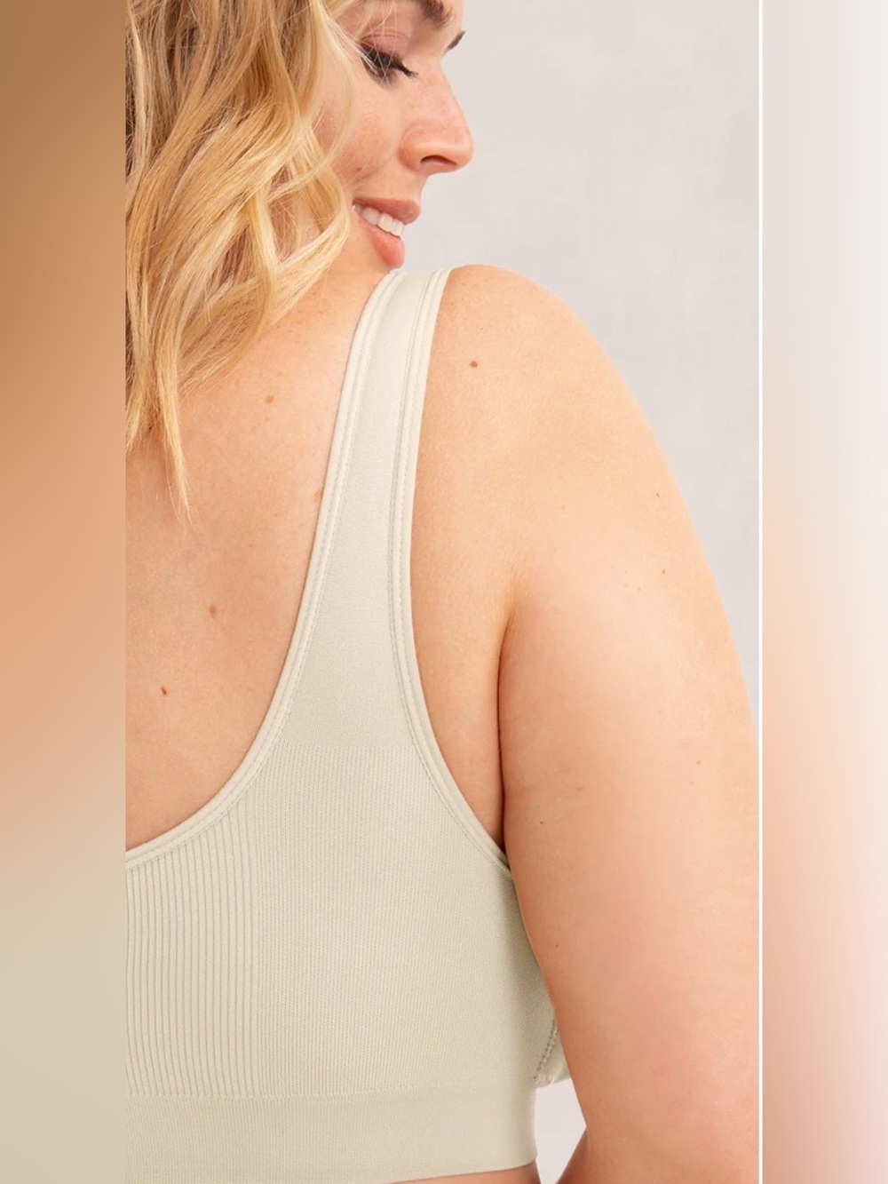 NEW Shapermint Truekind® Everyday Throw-On Wireless Bralette 4XL 4X Chai - Picture 3 of 11